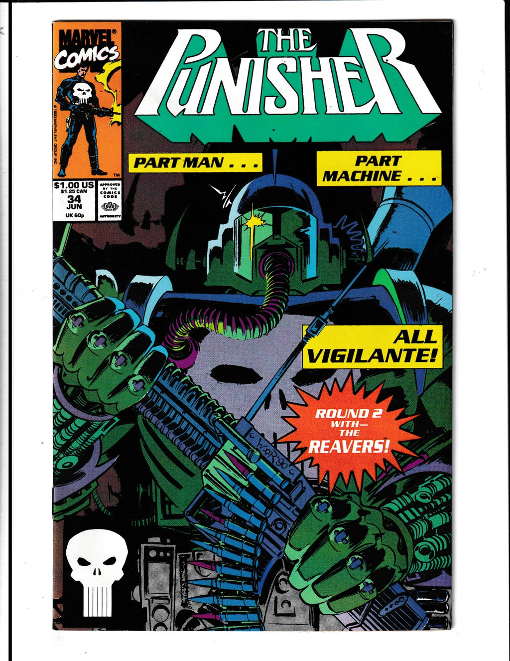 Punisher #34 (1990) Marvel Comics