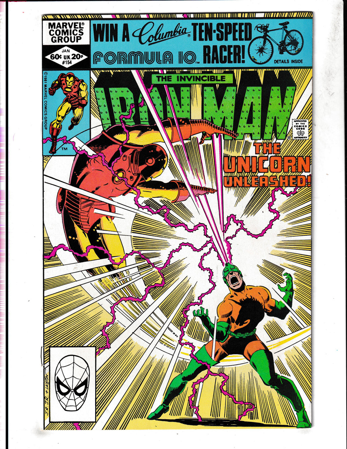 Iron Man #154 (1982) Higher Grade Marvel Comics