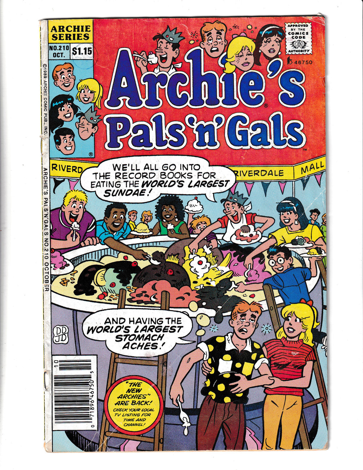 Archie's Pals 'n' Gals #210 (1989) Archie Comics SKU:2016