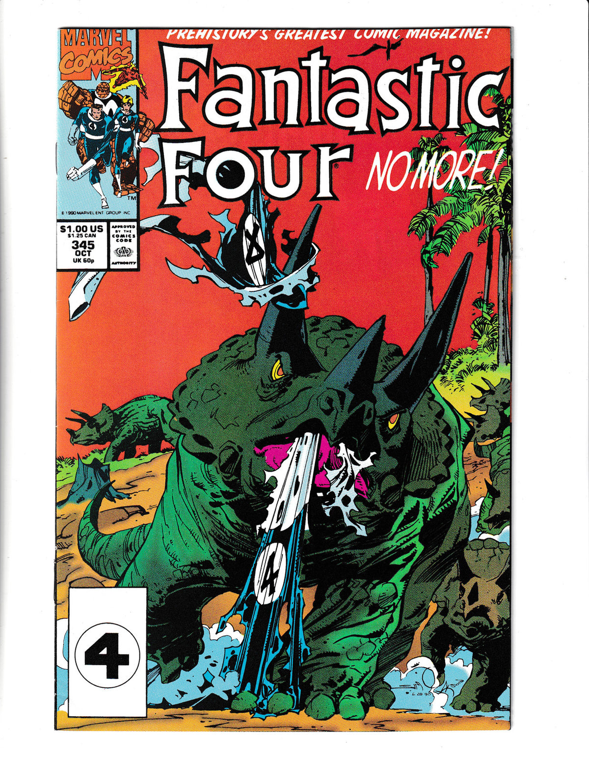 Fantastic Four #345 (1990) Marvel Comics SKU:2085