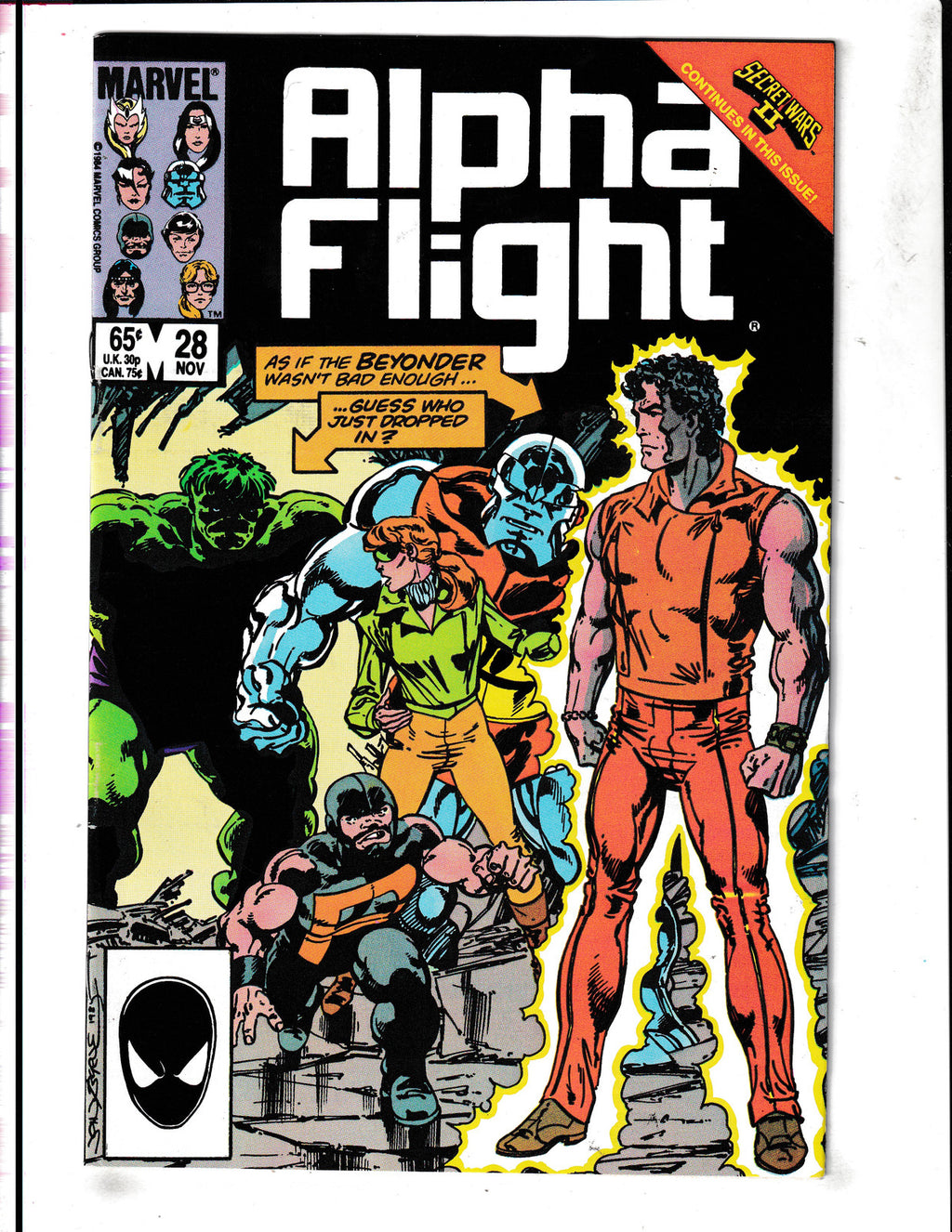 Alpha Flight #28 (1985) Marvel Comics SKU:1904