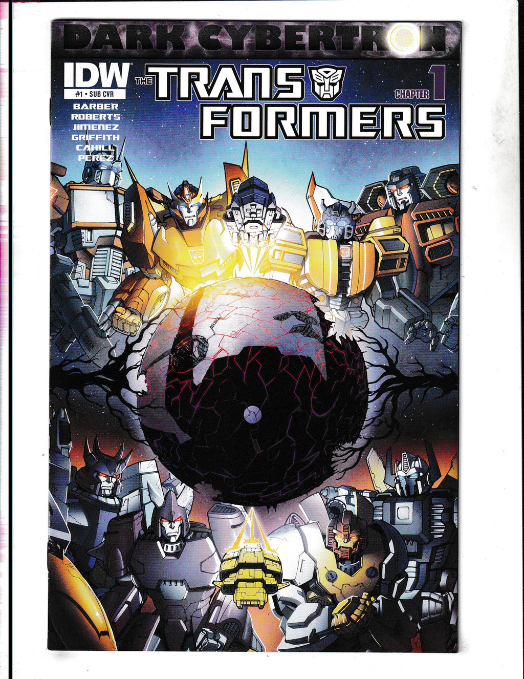 Transformers: Dark Cybertron #1f (2014) Casey Coller Sub Variant IDW Comics