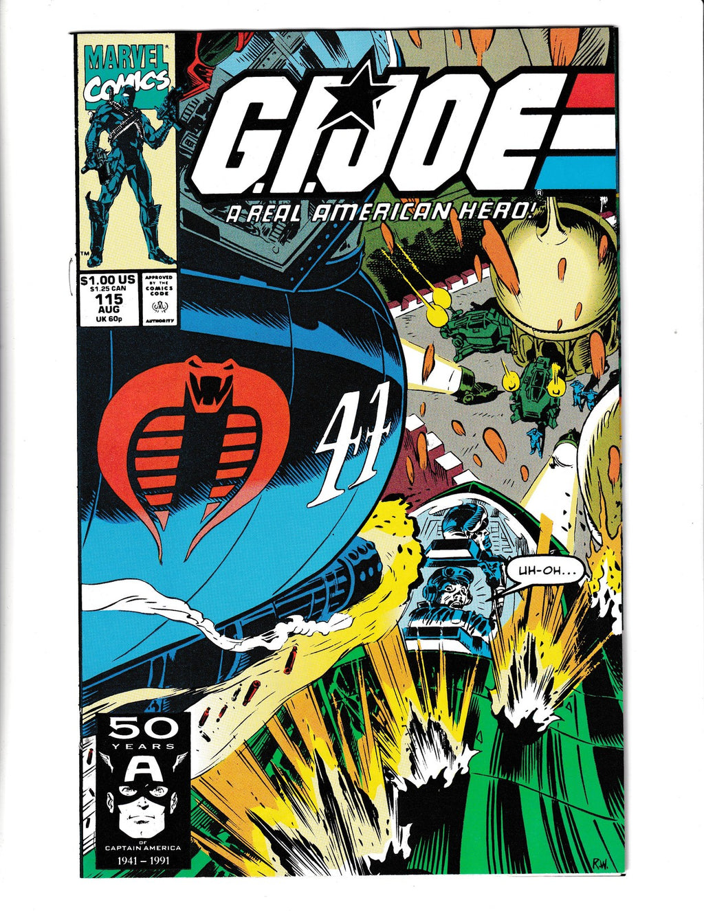 G.I. Joe: A Real American Hero #115 (1991) Marvel Comics SKU:2174