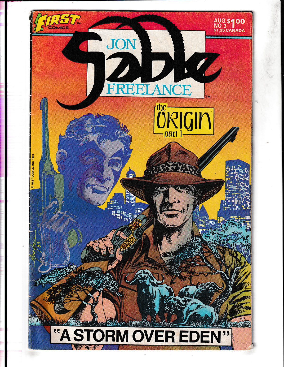 Jon Sable: Freelance #3 (1983) Dollar Book First Comics