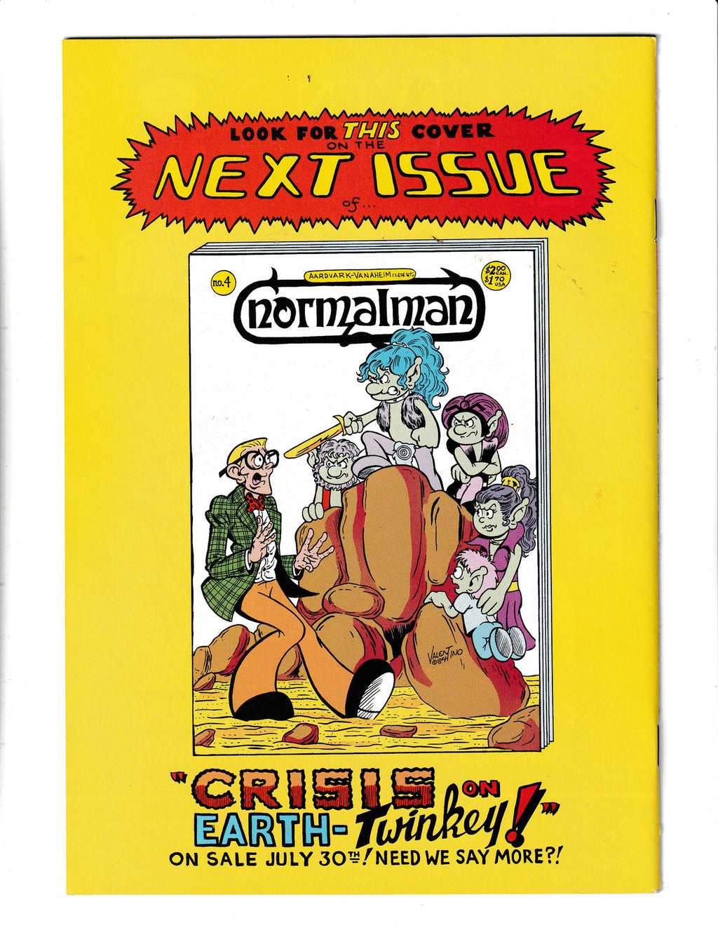Normalman #3 (1984) Aardvark-Vanheim Comics