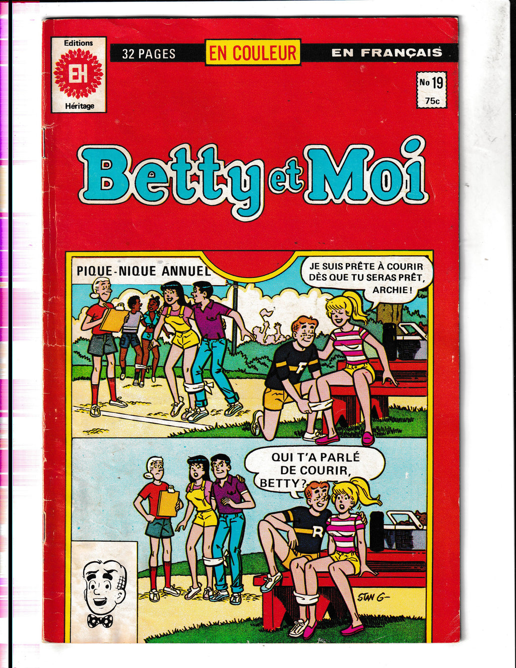 Betty et Moi #19 (1983) FRENCH EDITION Heritage Comics