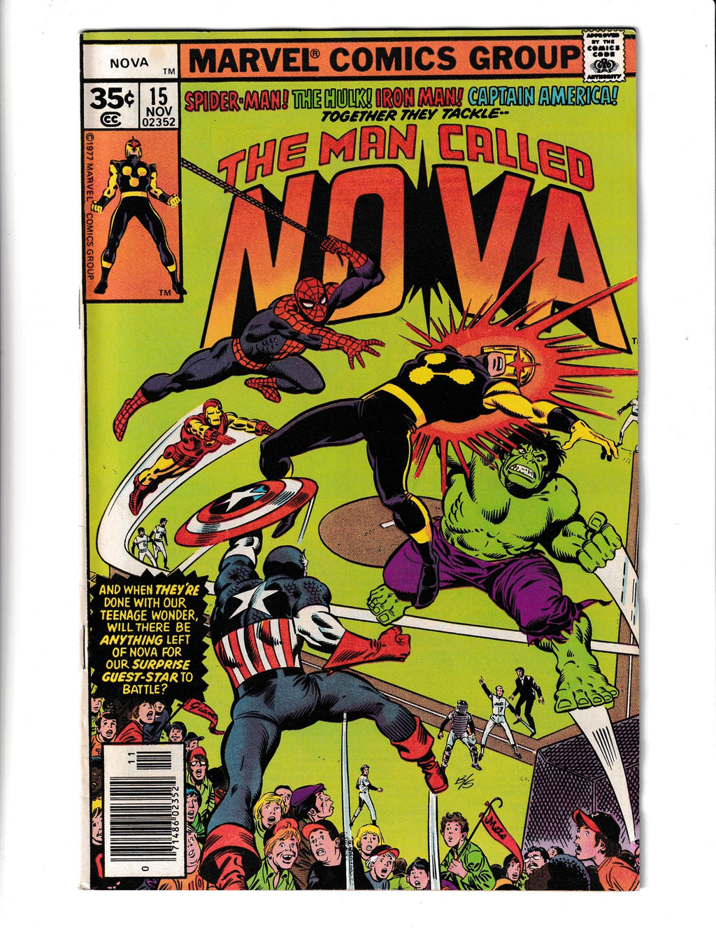 Man Called Nova #15 (1977) Spider-Man Marvel Comics