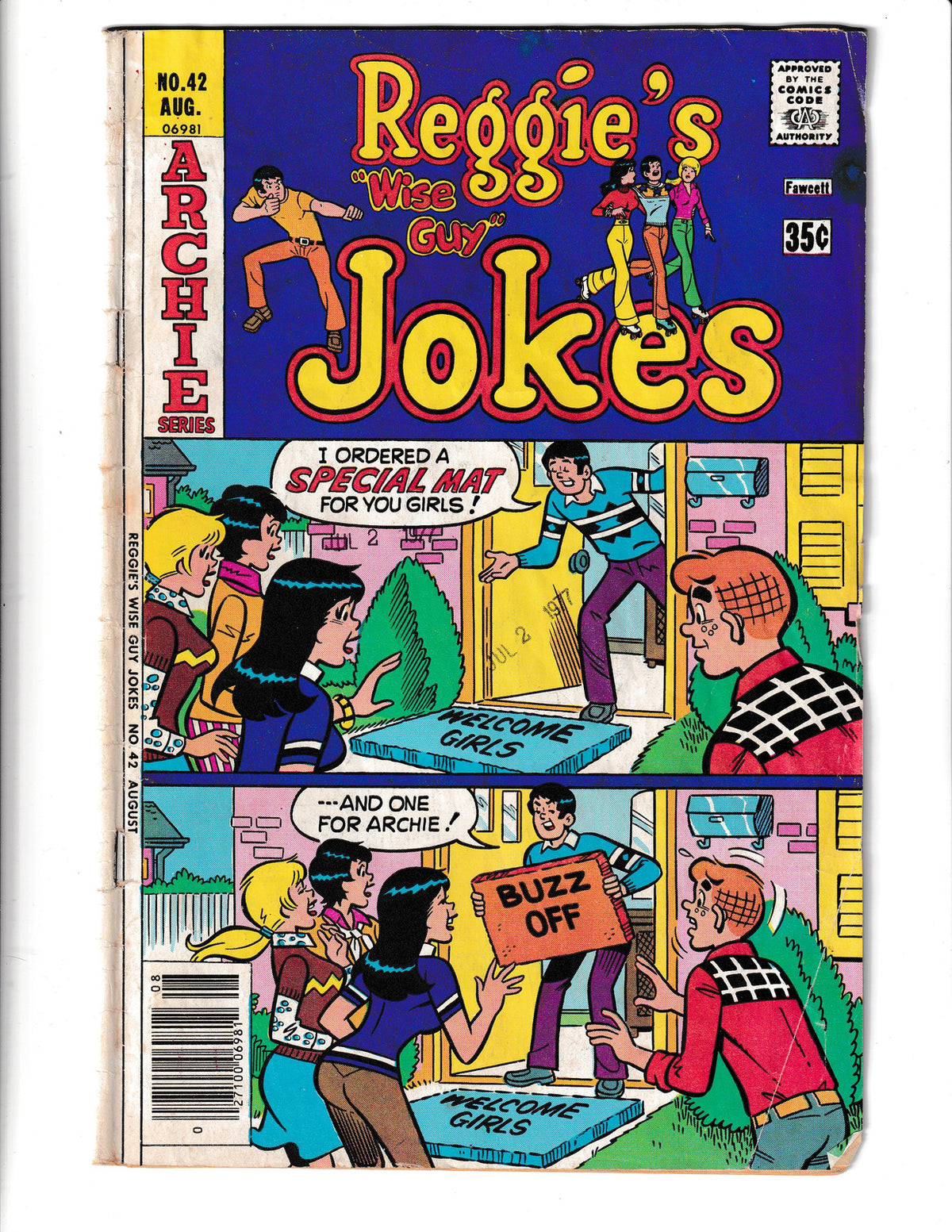 Reggie's Wise Guy Jokes #42 (1977) Archie Comics