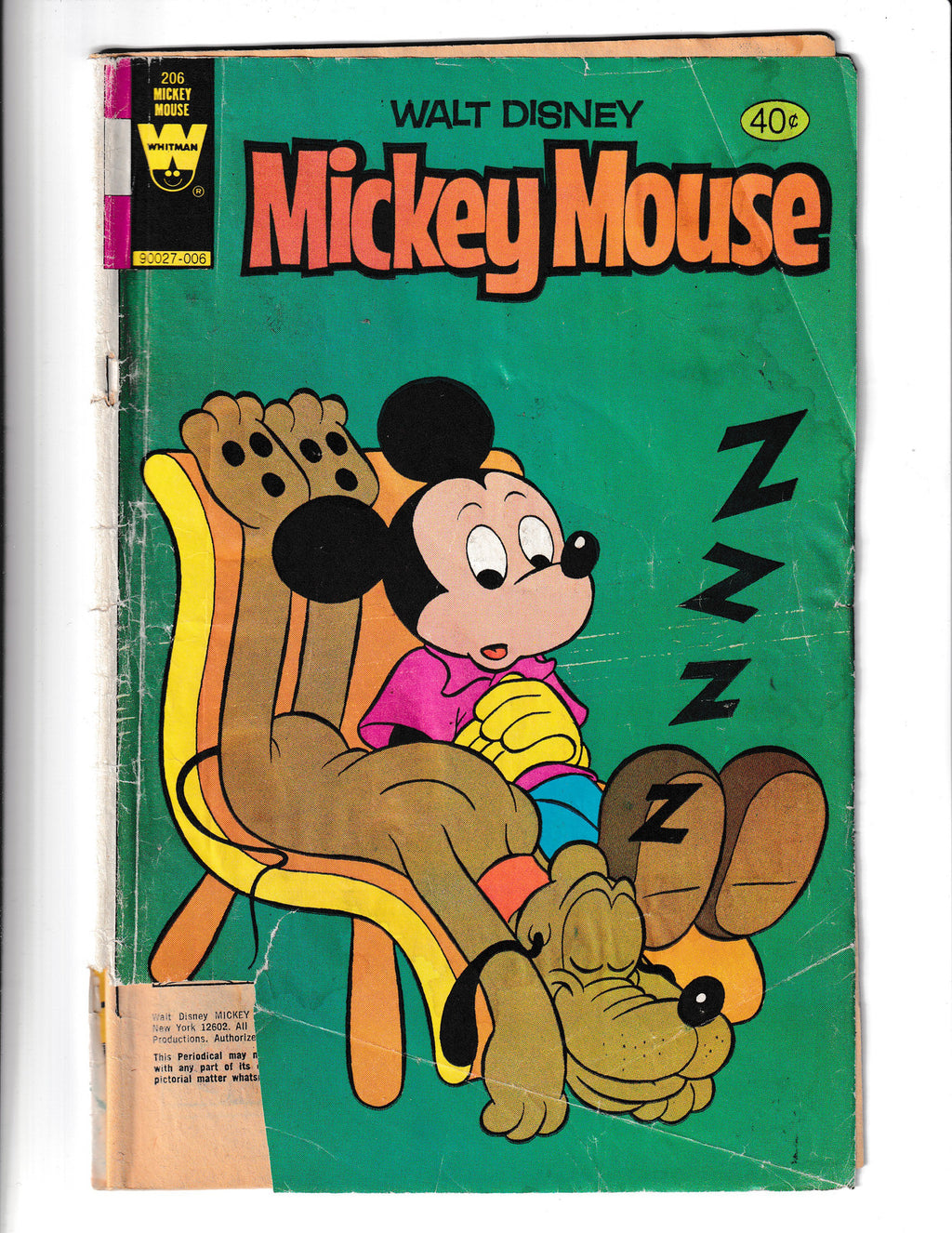 Mickey Mouse #206 (1980) Whitman Comics