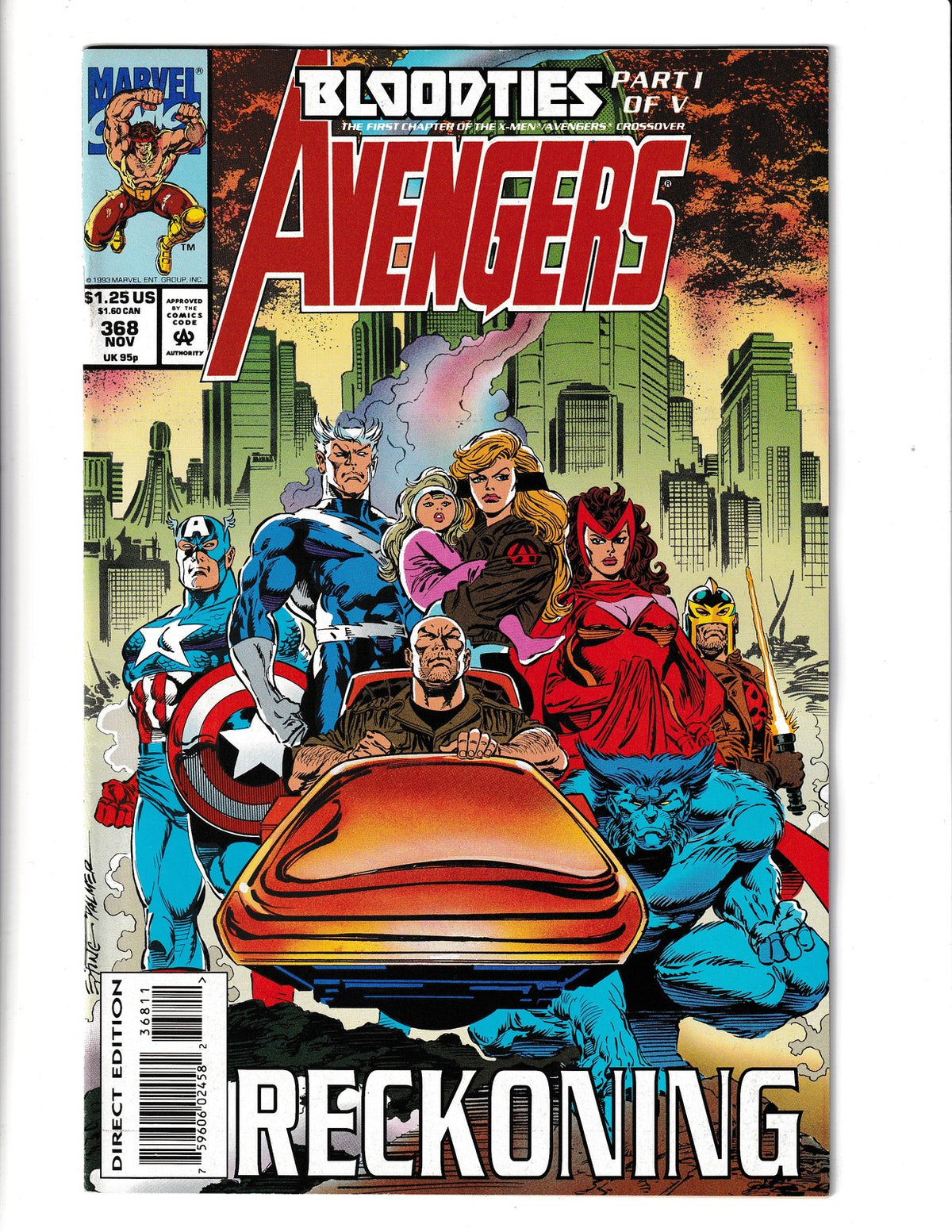 Avengers #368 (1993) Marvel Comics SKU:2209